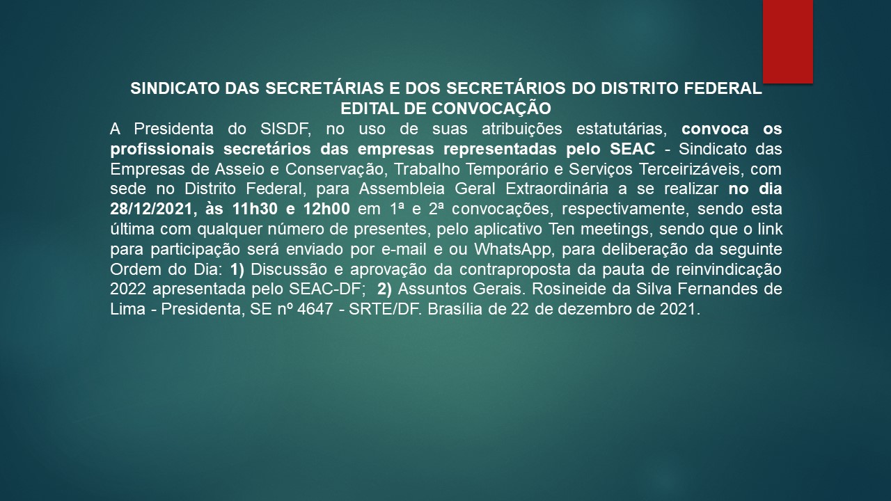 Read more about the article Edital de Convocação